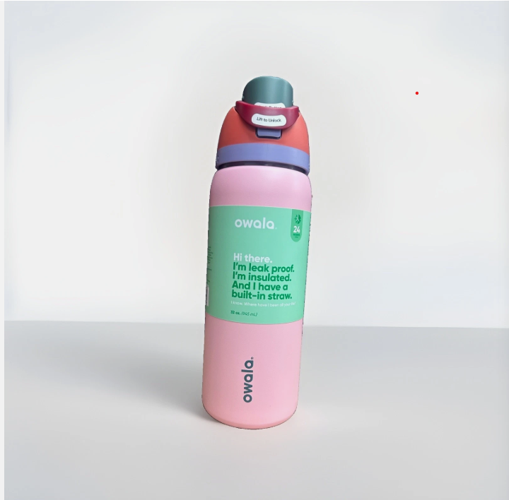 Owala FreeSip 32oz Insulated Stainless Steel Water Bottle - Pink