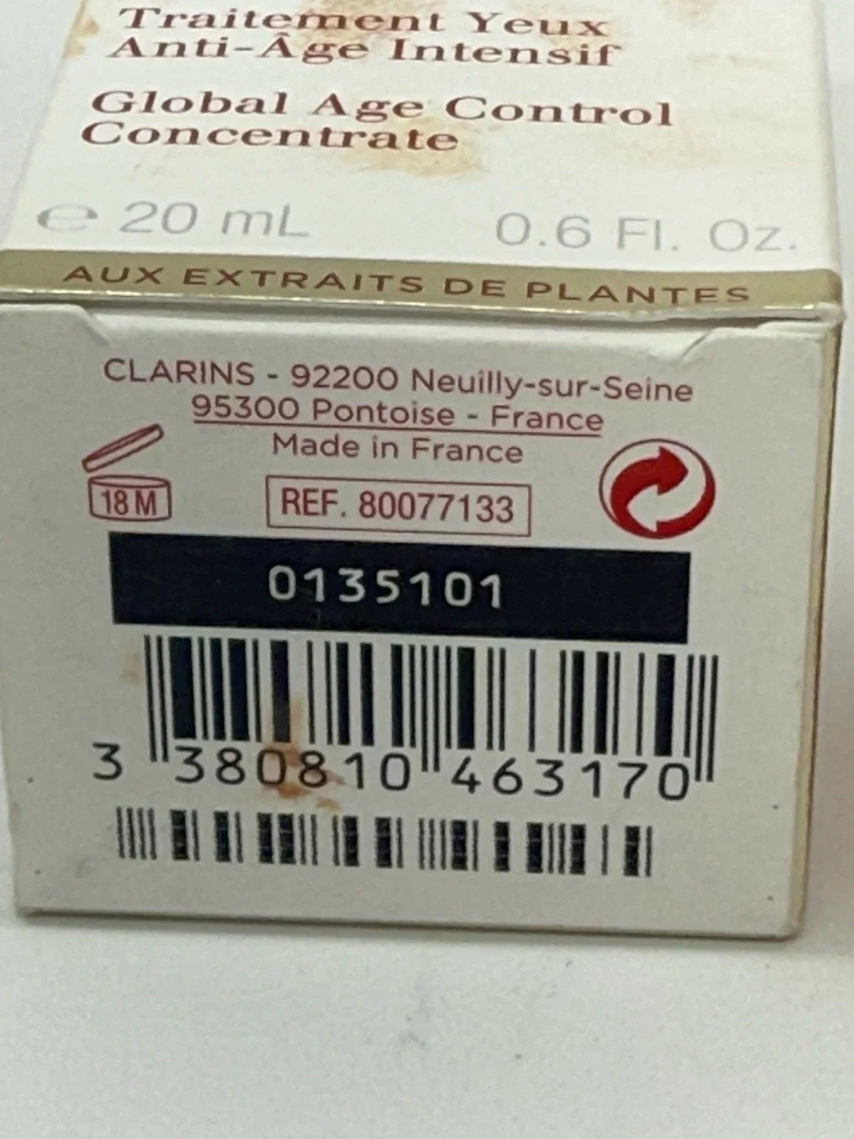 Clarins Double Serum Eye Global Age Control Concentrate - 20ml / 0.6 Fl. Oz.
