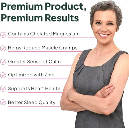 Organics Ocean Pure Magnesium Glycinate & Chelated Zinc | 90 Capsules