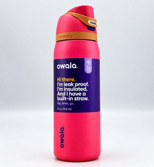 Owala, FreeSip, Water Bottle, Stainless Steel Bottle, Insulated Water Bottle, Leak Proof Bottle, Owala FreeSip, Reusable Water Bottle, Purple Water Bottle, Hydration