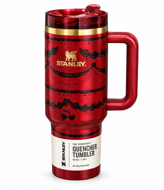 Stanley The Quencher H2.0 FlowState Tumbler - Red Ribbon Bow Edition 40 oz
