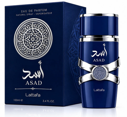Lattafa Asad Zanzibar Eau De Parfum – 100ml (3.4 fl. oz.) Long-Lasting Fresh Spicy Fragrance For Men