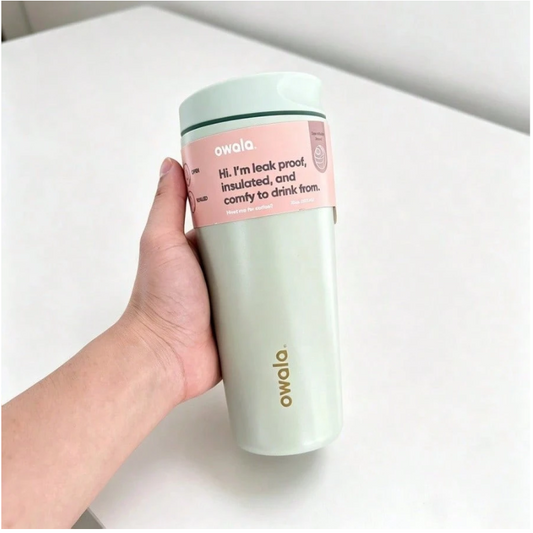 Owala 32oz Insulated Coffee Tumbler - Earthy Sage Green Minimalist Travel Mug with Slide Lid